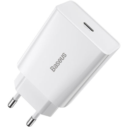 Punjač Baseus Speed Mini, 20W, 3A, 1 x USB-C, Bijeli CCFS-SN02