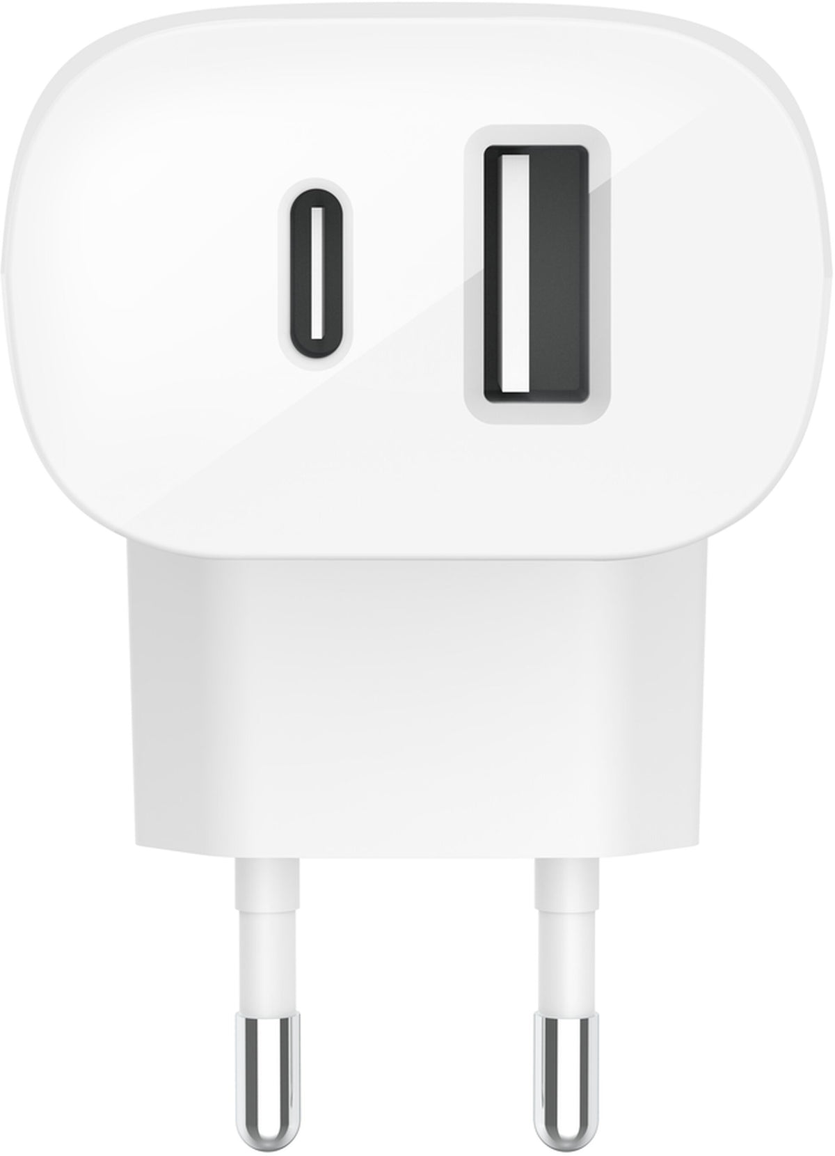 Punjač Mreže Belkin BoostCharge Dual, 37W, 3A, 1 x USB-A - x USB-C, Bijeli WCB007vfWH