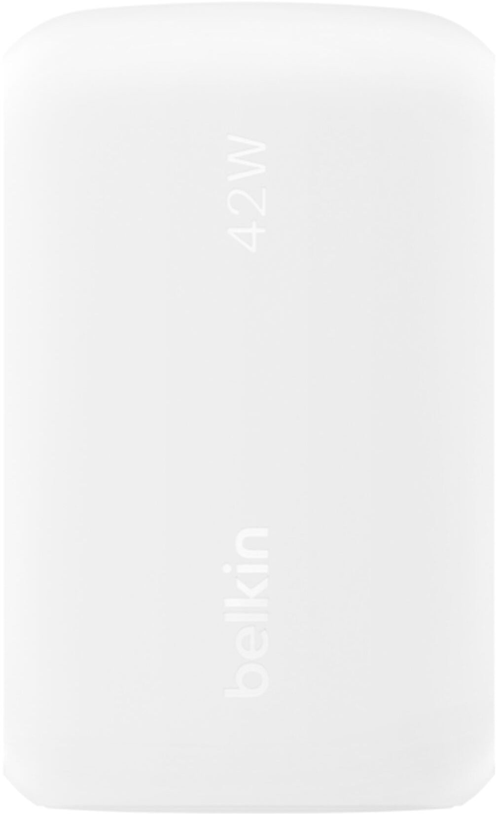 Mrežni punjač Belkin BoostCharge Dual, 42W, 3A, 1 x USB-A - 1 x USB-C, Bijeli WCB009vfWH