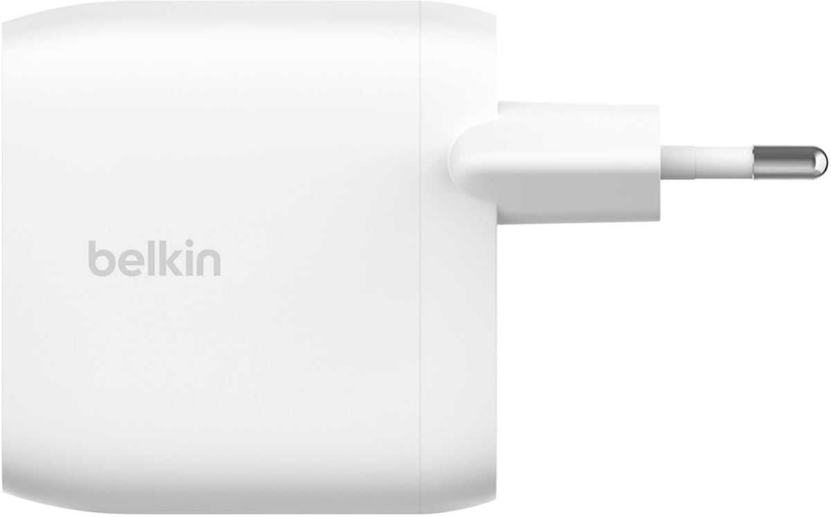 Punjač Mreže Belkin BoostCharge Pro Dual, 60W, 3A, 2 x USB-C, Bijeli WCB010vfWH
