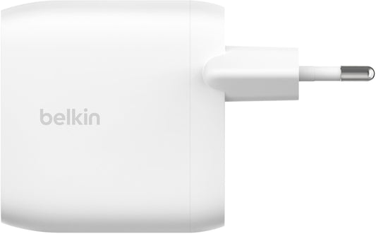Punjač Mreže Belkin BoostCharge Pro Dual, 60W, 3A, 2 x USB-C, Bijeli WCB010vfWH