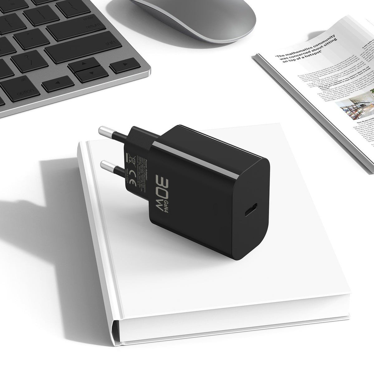Mrežni punjač Blavec BC-14, 30 W, 3 A, 1 x USB-C, crni