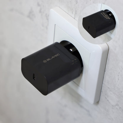 Punjač za mrežu Blavec BC-7, 45W, 3A, 1 x USB-C, Crni