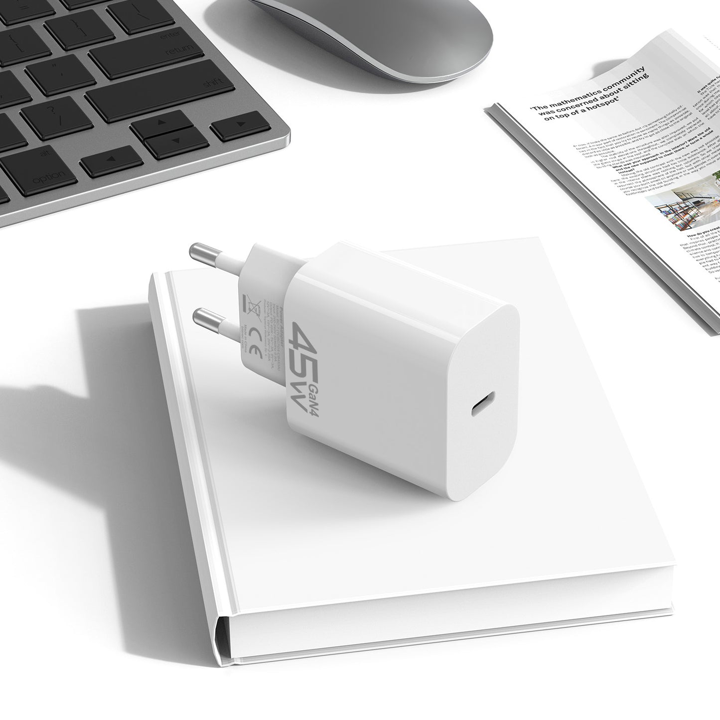 Punjač za mrežu Blavec BC-7, 45W, 3A, 1 x USB-C, Bijeli