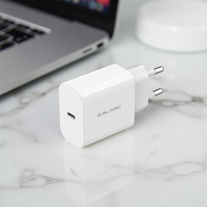 Punjač za mrežu Blavec BC-7, 45W, 3A, 1 x USB-C, Bijeli