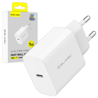 Punjač za mrežu Blavec BC-7, 45W, 3A, 1 x USB-C, Bijeli