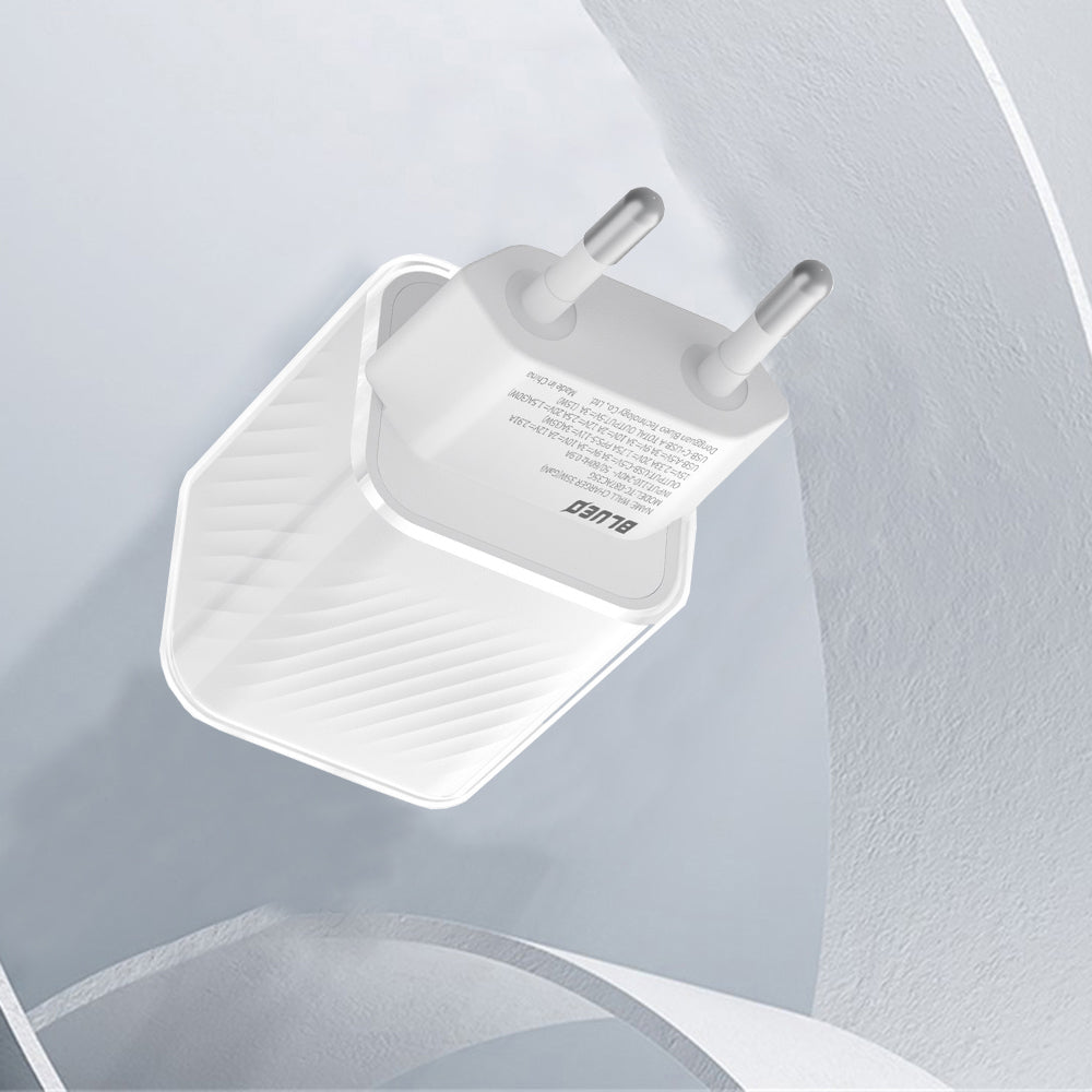 Punjač mreže Blueo, 35W, 3A, 1 x USB-A - 1 x USB-C, Bijeli