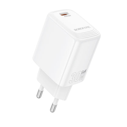 Punjač mreže Borofone BN28 Fuente, 30W, 3A, 1 x USB-C, Bijeli