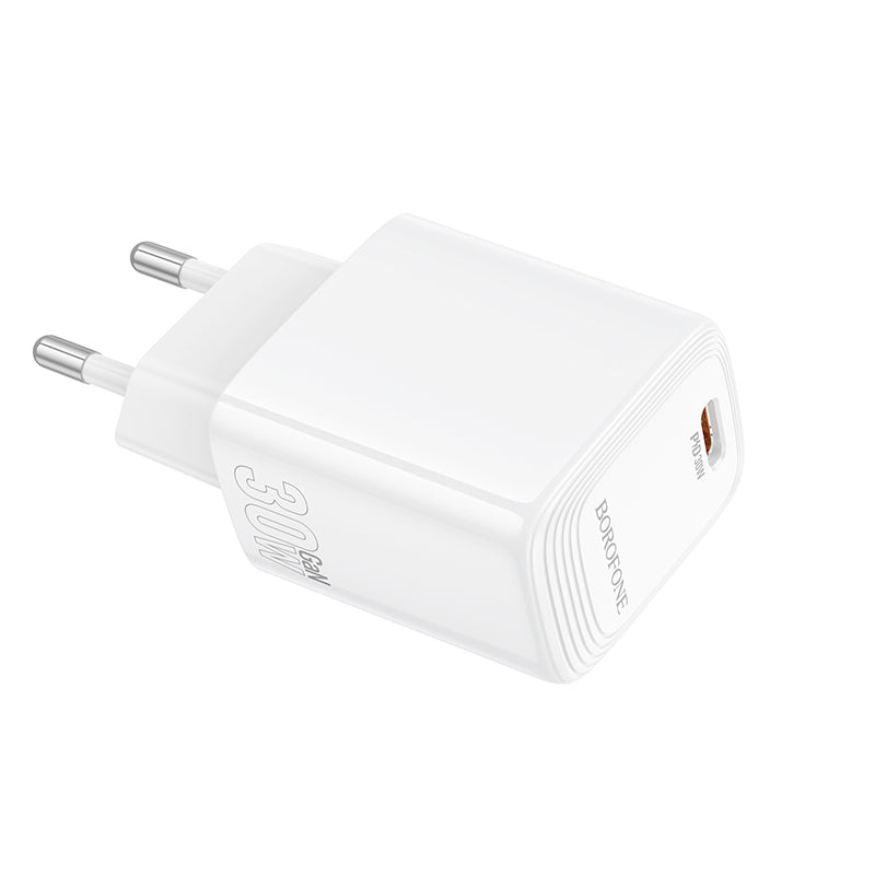 Punjač mreže Borofone BN28 Fuente, 30W, 3A, 1 x USB-C, Bijeli
