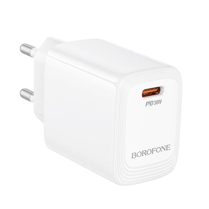 Punjač mreže Borofone BN28 Fuente, 30W, 3A, 1 x USB-C, Bijeli