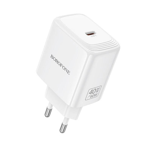 Mrežni punjač Borofone BN33 Fuente, 40W, 1 x USB-C, Bijeli