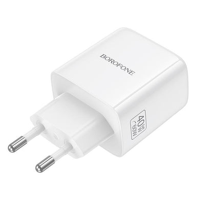 Mrežni punjač Borofone BN33 Fuente, 40W, 1 x USB-C, Bijeli