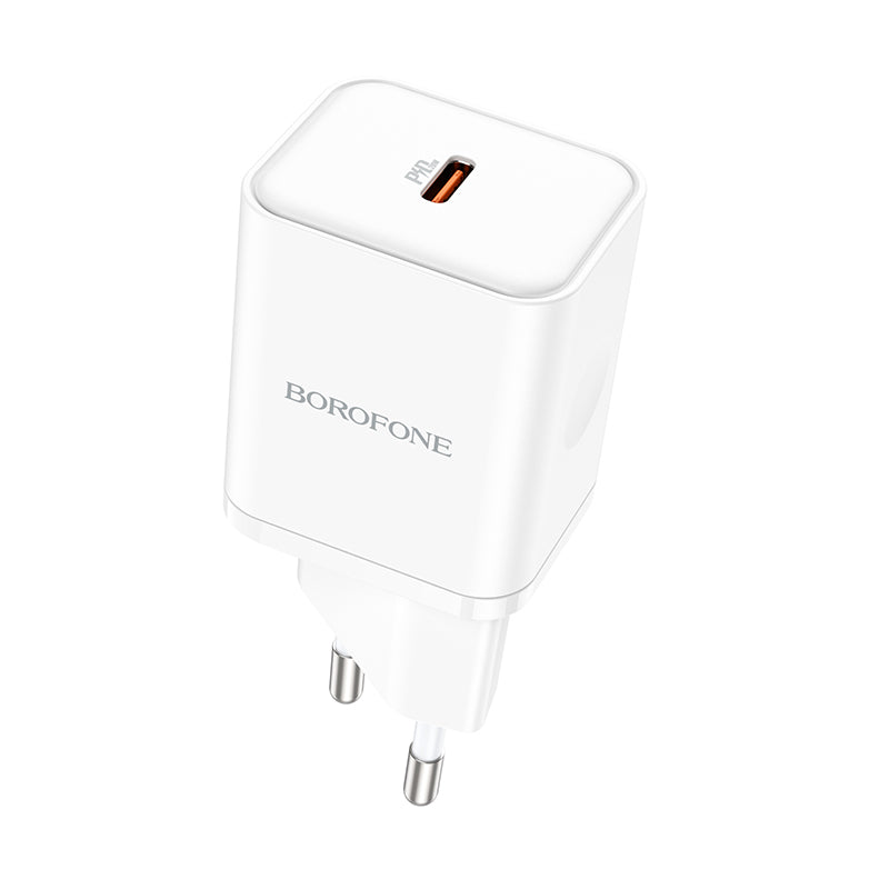 Punjač za mrežu Borofone BN6 Field, 20W, 3A, 1 x USB-C, Bijeli