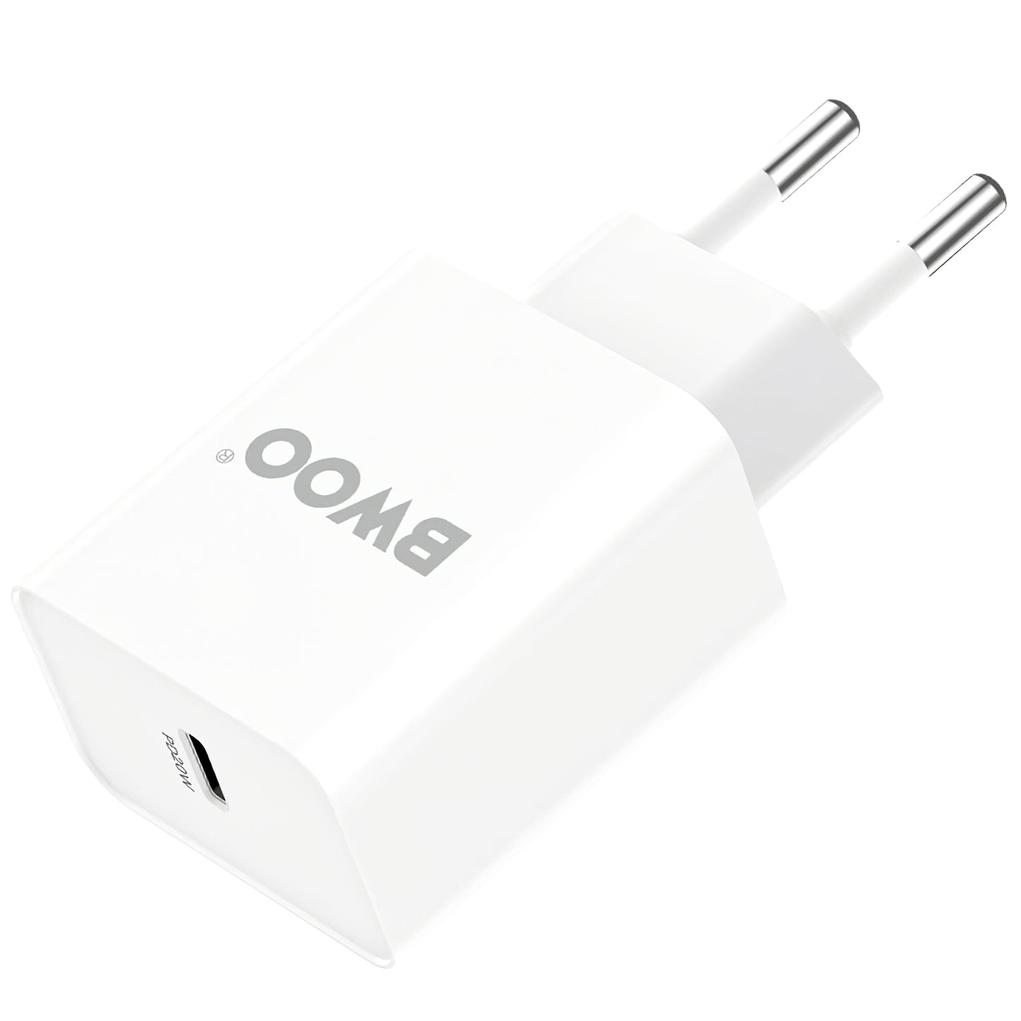 Punjač za mrežu BWOO BO-CDA119, 20W, 4A, 1 x USB-C, Bijeli