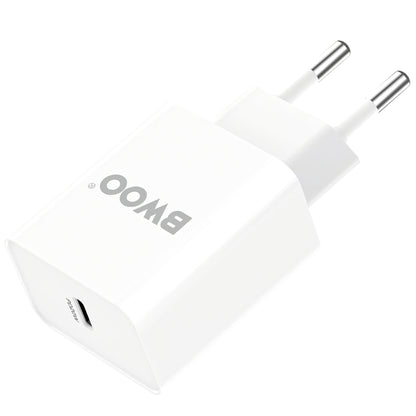 Punjač za mrežu BWOO BO-CDA119, 20W, 4A, 1 x USB-C, Bijeli