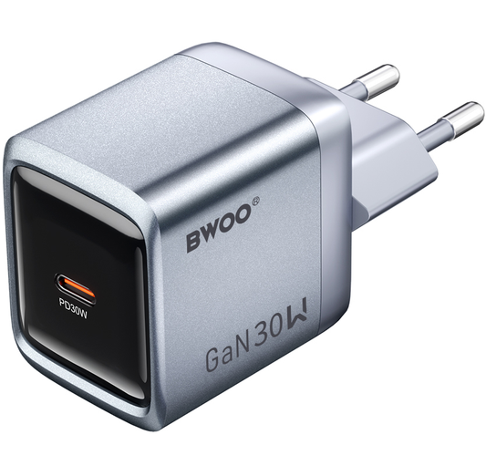 Mrežni punjač BWOO BO-CDA236, 30W, 3A, 1 x USB-C, Siva