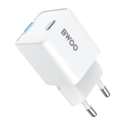 Punjač mreže BWOO CDA211, 30W, 3A, 1 x USB-C, Bijeli