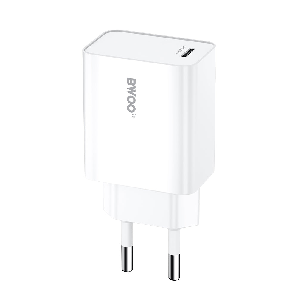 Mrežni punjač BWOO CDA226, 20W, 3A, 1 x USB-C, Bijeli