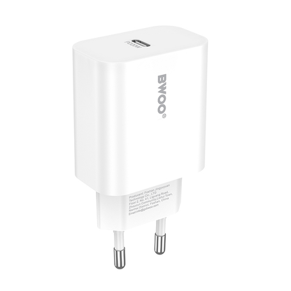 Mrežni punjač BWOO CDA233, 20W, 3A, 1 x USB-C, Bijeli