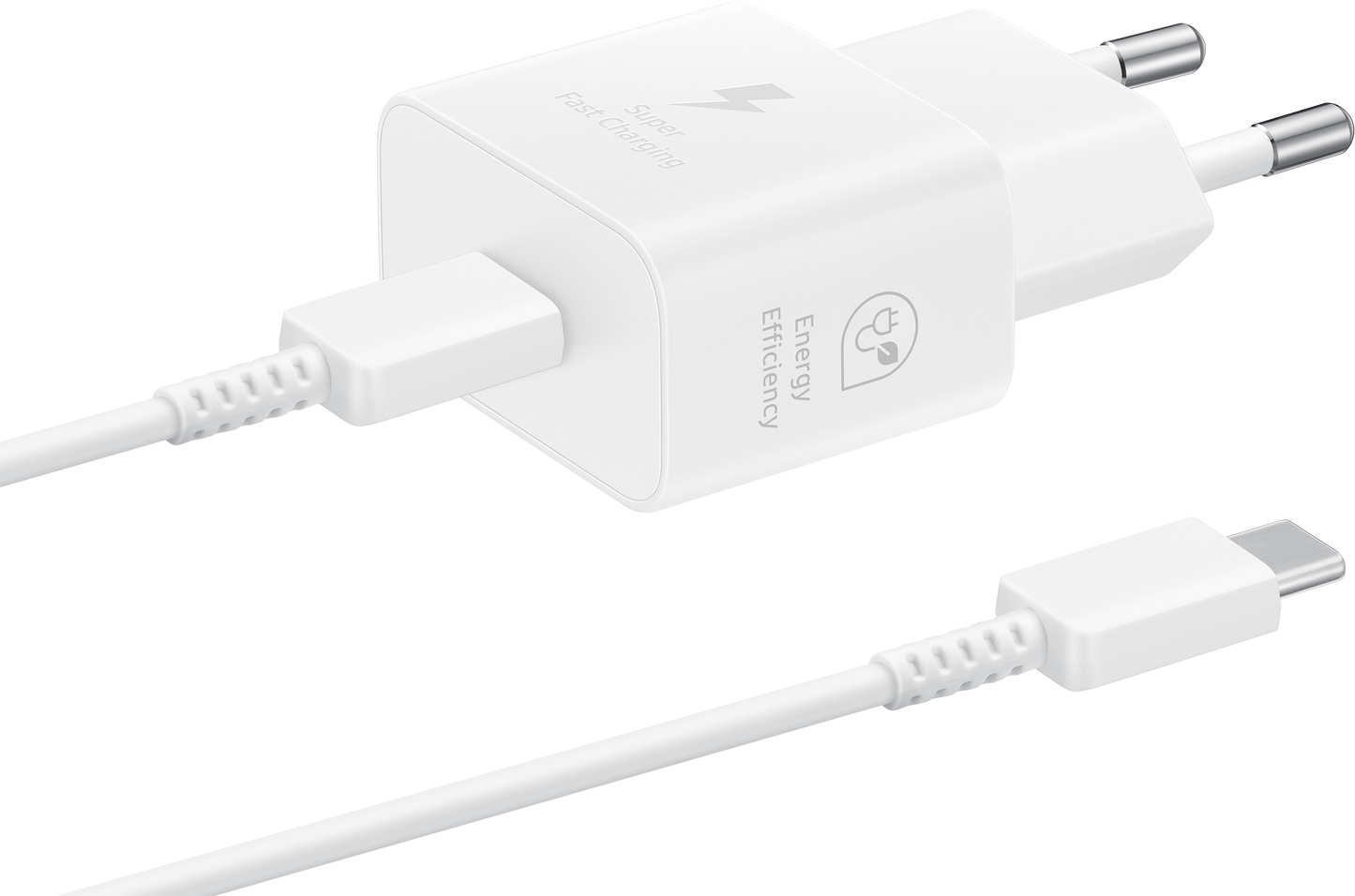 Samsung USB-C Cable Network Charger Samsung, 25W, 3A, 1 x USB-C, White EP-T2510XWEGEU 