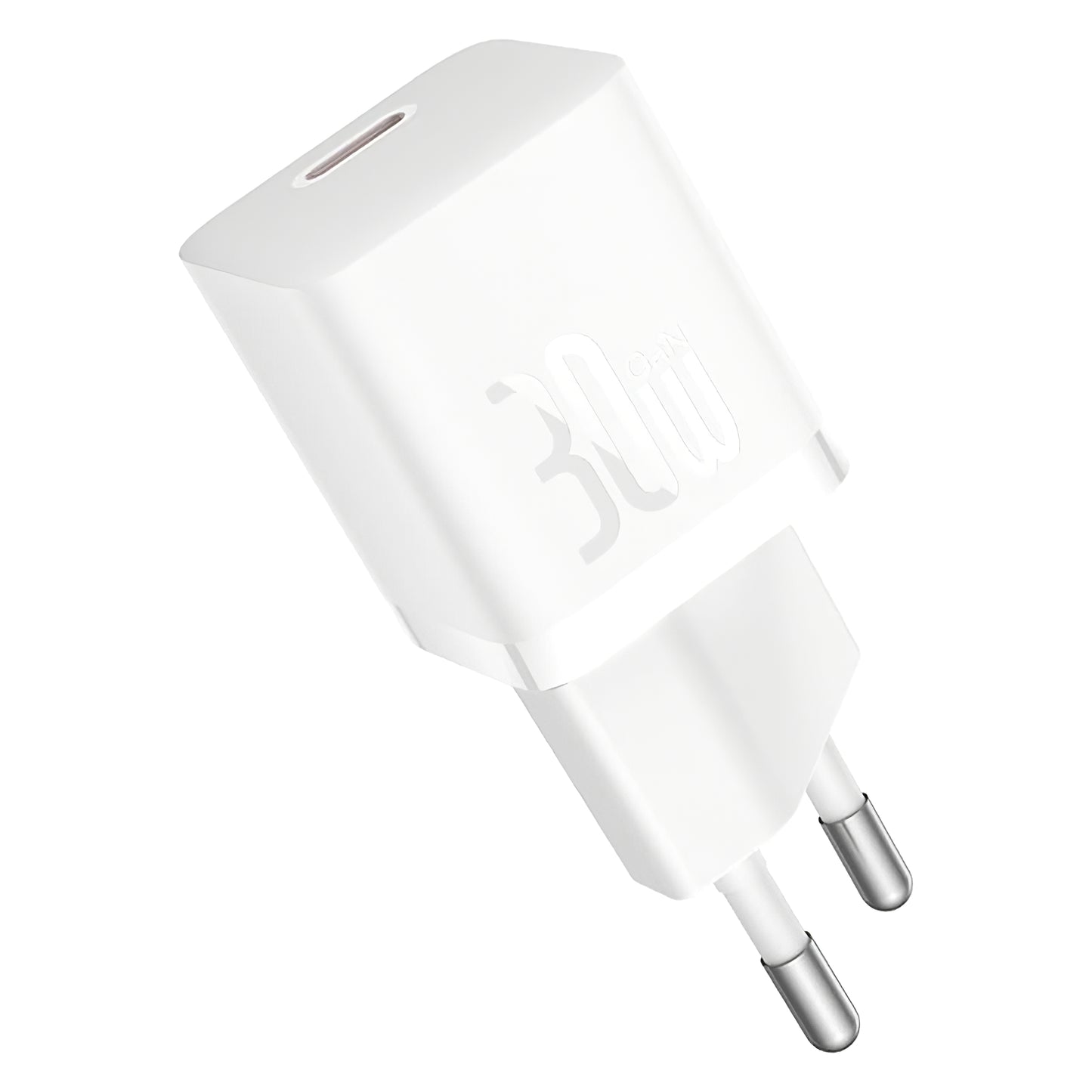 Mrežni punjač s USB-C kabelom Baseus GaN5S, 30W, 3A, 1 x USB-C, bijeli P10110902213-00