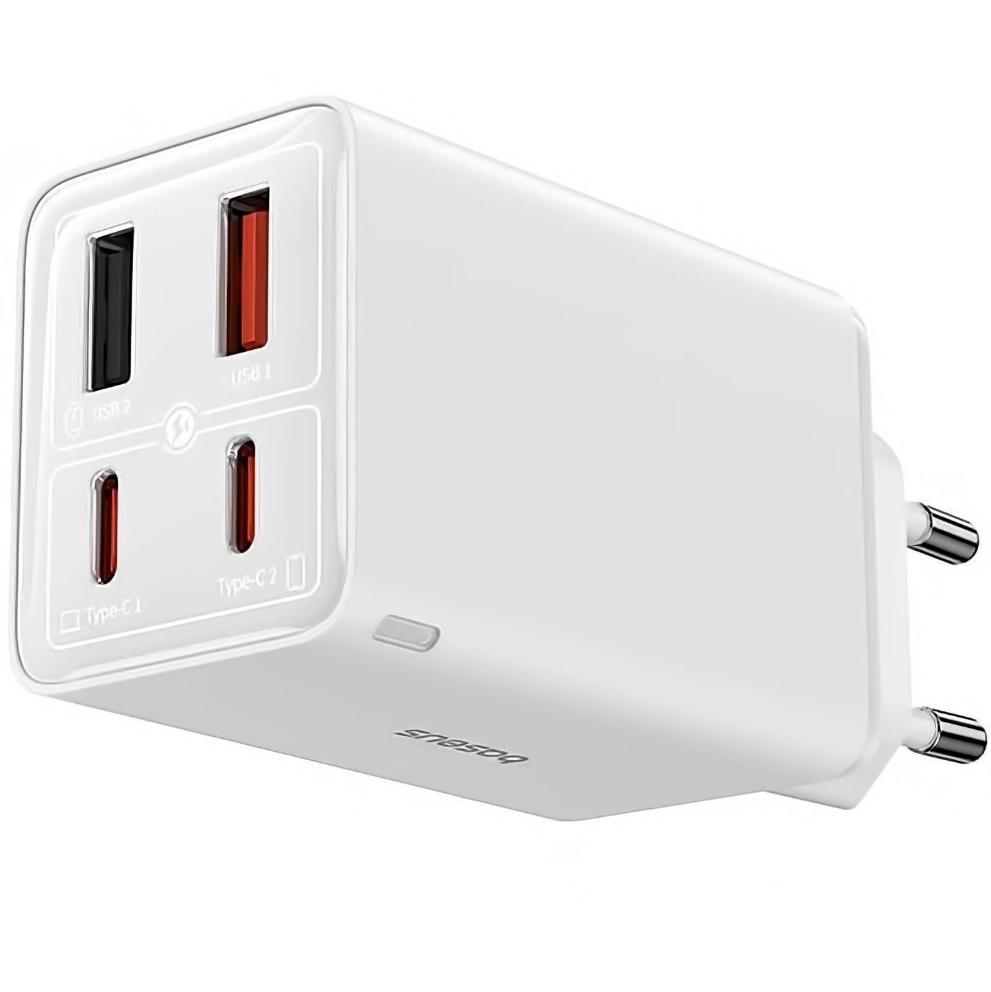 Punjač za mrežu s USB-C kabelom Baseus GaN6 Pro, 100W, 3.25A, 2 x USB-A - 2 x USB-C, Bijeli P10162705212-00