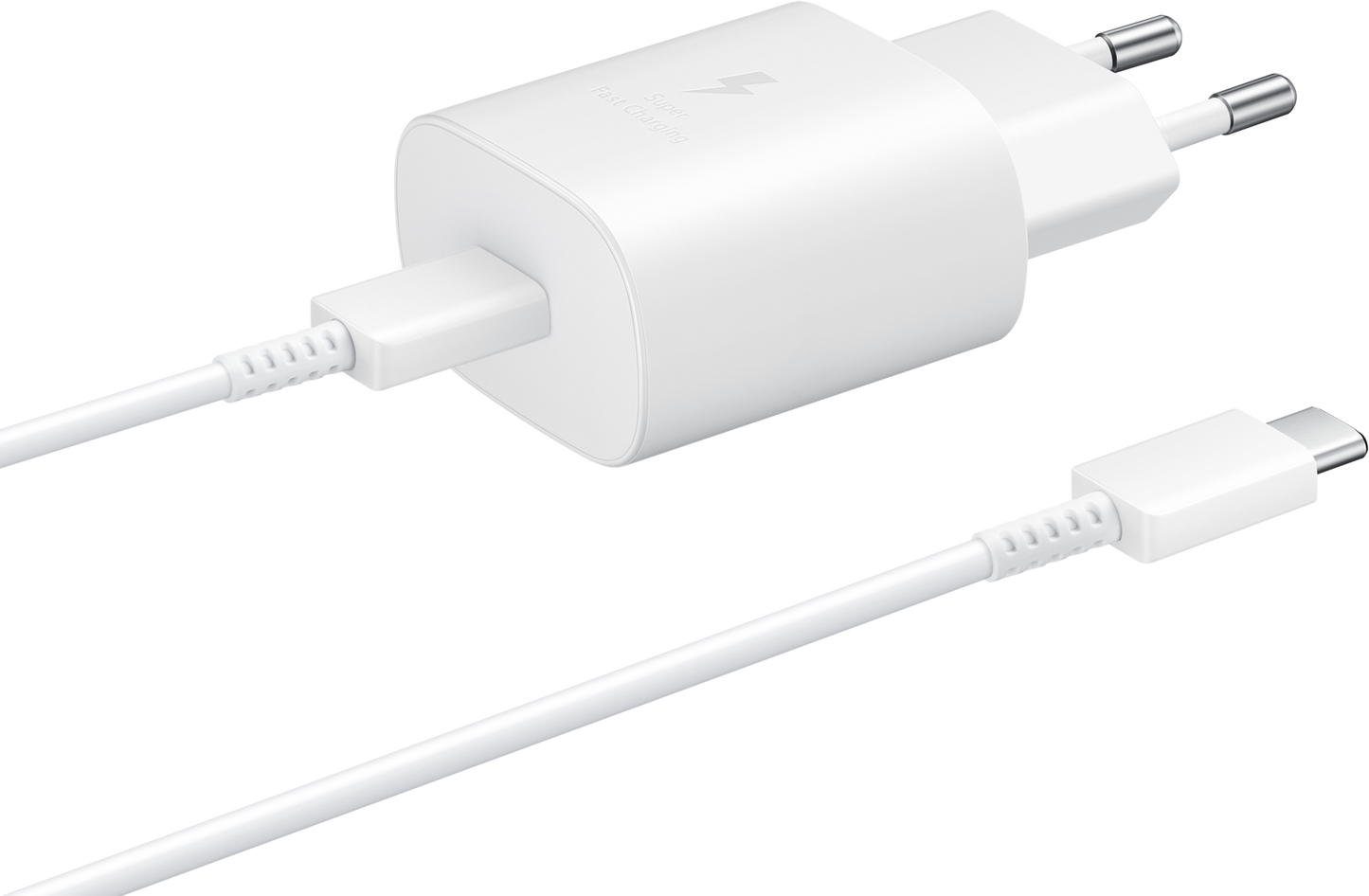 Mrežni punjač s USB-C kabelom Samsung, 25W, 3A, 1 x USB-C, Bijeli EP-TA800XWEGWW