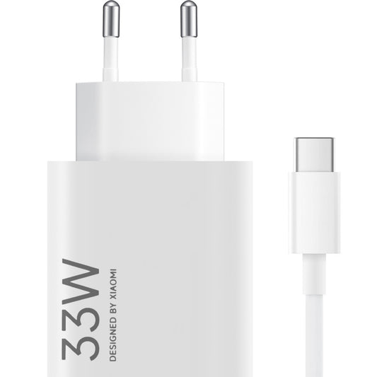 Punjač mreže s USB-C kabelom Xiaomi, 33W, 3A, 1 x USB-A, Bijeli BHR9956EU