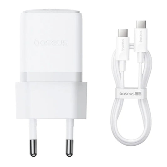 Punjač mreže s USB-C kabelom Baseus Palm, 30W, 3A, 1 x USB-C, Bijeli P10111605213-01