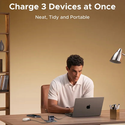 Punjač za mrežu s USB-C kabelom UGREEN X615, 65W, 3A, 1 x USB-A - 1 x USB-C, Sivi