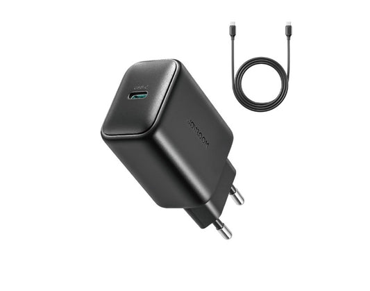 Punjač za mrežu s USB-C kabelom Joyroom JR-TCF23, 25W, 3A, 1 x USB-C, Crni