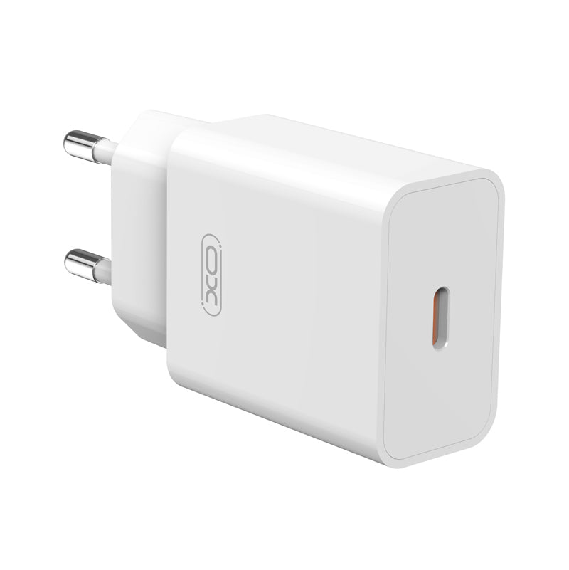 Mrežni punjač s Lightning kabelom XO Design L126, 20W, 3A, 1 x USB-C, Bijeli