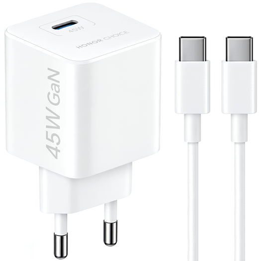 Punjač za mrežu s USB-C kabelom Honor Choice CP045E, 45W, 3A, 1 x USB-C, Bijela 5504ALHP