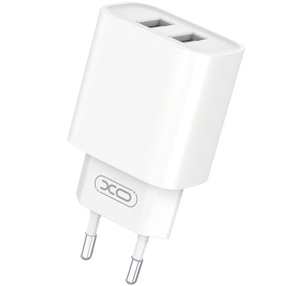 Mrežni punjač s USB-C kabelom XO Design BPCE02C, 10.5W, 2.1A, 2 x USB-A, Bijeli