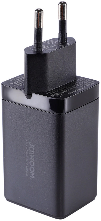 Punjač za mrežu s USB-C kabelom Joyroom TCG01, 65W, 3.25A, 1 x USB-A - 2 x USB-C, Crni