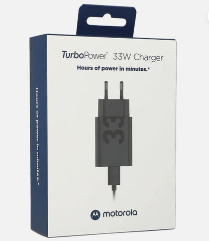 Punjač za mrežu s USB-C kabelom Motorola, 33W, 3A, 1 x USB-A, Crni PG38C06448