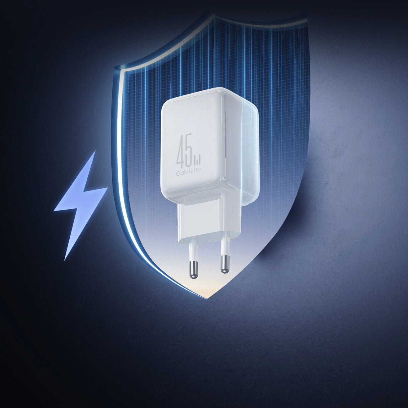 Mrežni punjač s USB-C kabelom Joyroom JR-TCL05, 45W, 3A, 2 x USB-C, Bijeli
