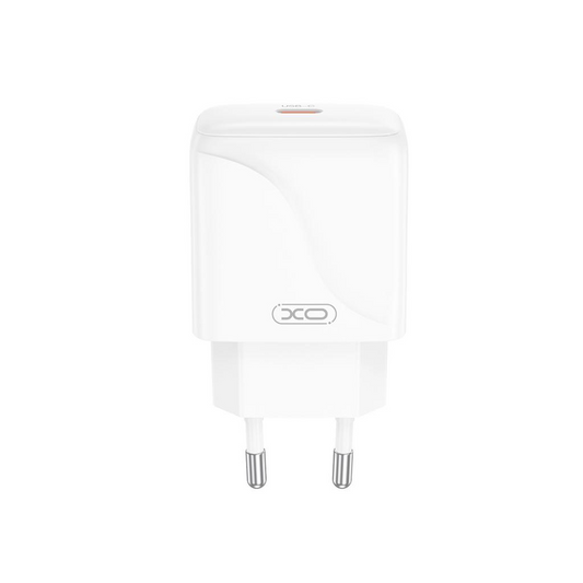 Punjač za mrežu s USB-C kabelom XO Design L141, 20W, 3A, 1 x USB-C, Bijeli