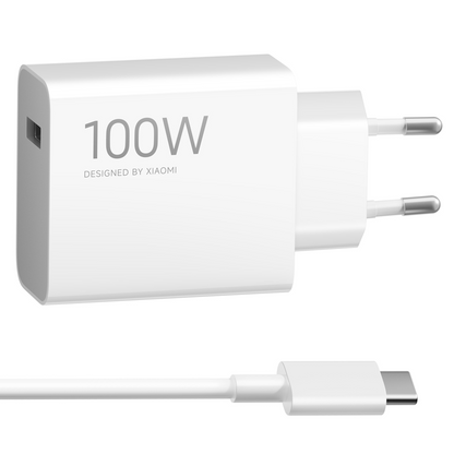 Punjač za mrežu s USB-C kabelom Xiaomi MY-19-ER, 100W, 6.1A, 1 x USB-A, Bijeli BHR095VEU