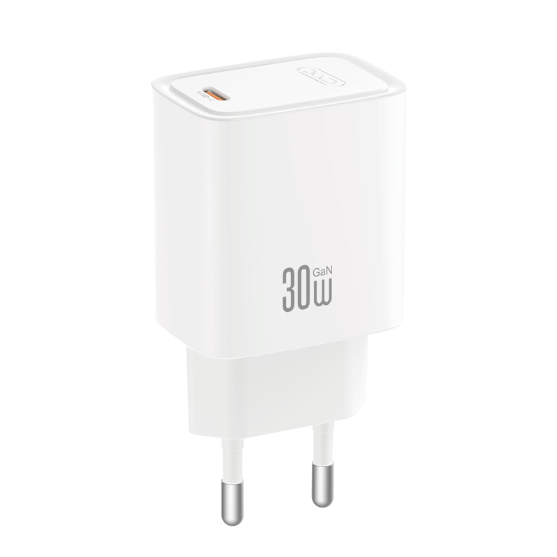 Mrežni punjač s USB-C kabelom XO Design CE53, 30 W, 3 A, 1 x USB-C, bijeli