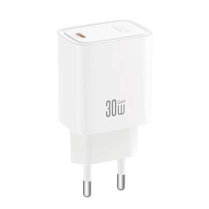 Mrežni punjač s USB-C kabelom XO Design CE53, 30 W, 3 A, 1 x USB-C, bijeli