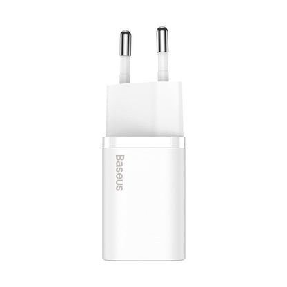 Punjač za mrežu s USB-C kabelom Baseus Super Si, 25W, 3A, 1 x USB-C, Bijeli TZCCSUP-L02
