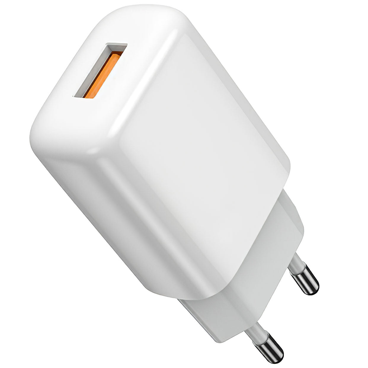 Punjač za mrežu s Lightning kabelom Prestico F7S, 12W, 2.4A, 1 x USB-A, Bijeli