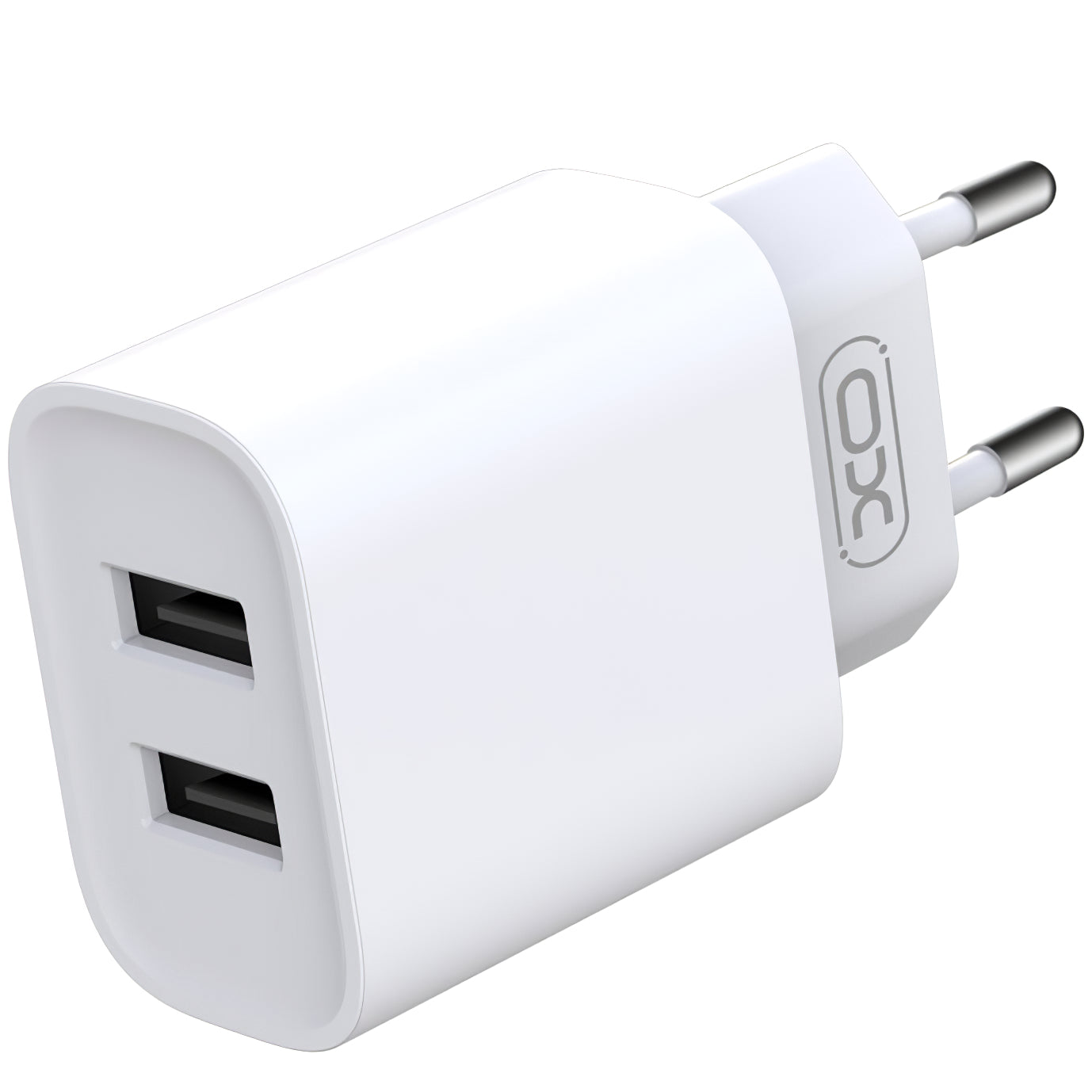 Punjač za mrežu s mikroUSB kabelom XO Design CE02C, 10.5W, 2.1A, 2 x USB-A, Bijeli