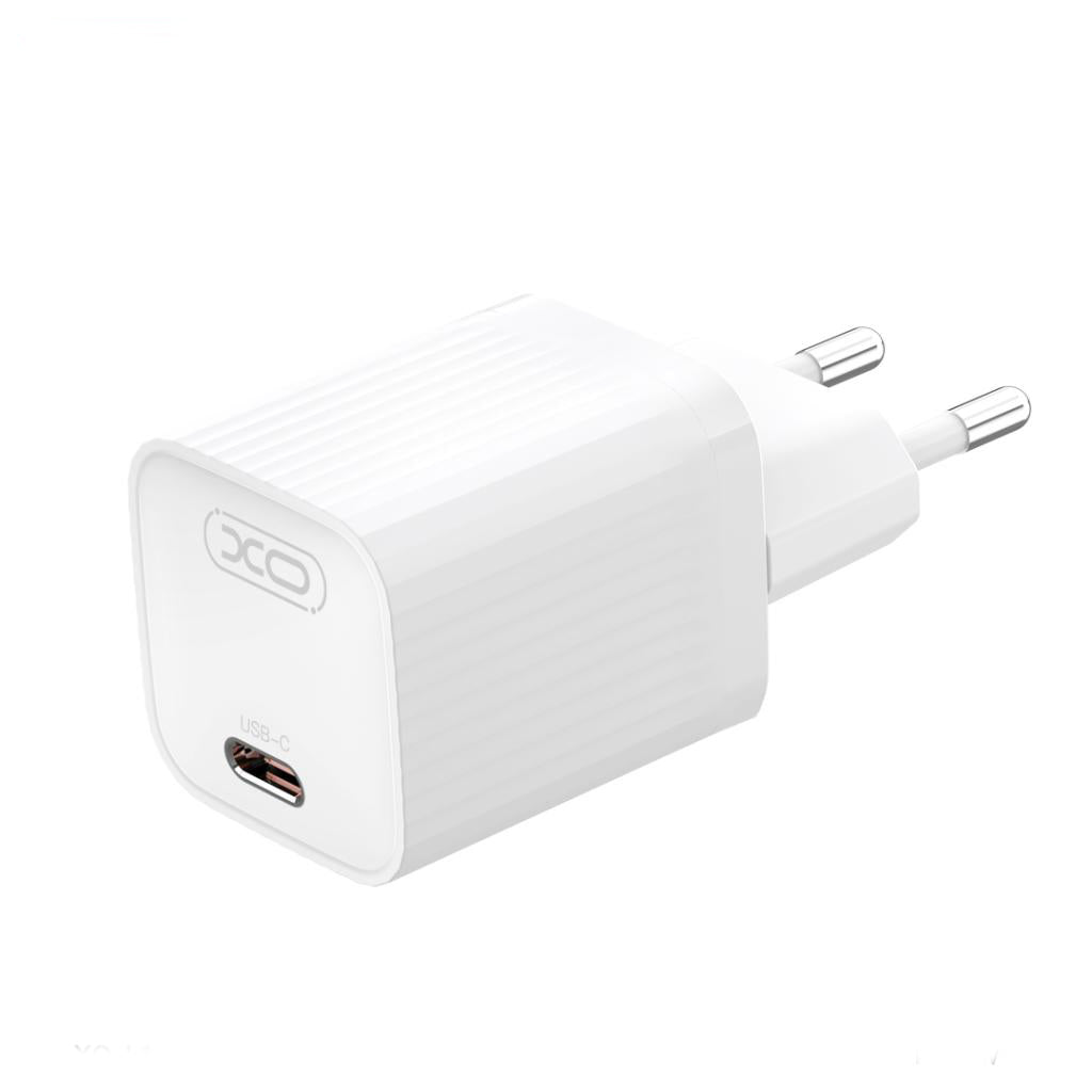 Punjač za mrežu s USB-C kabelom XO Design L148, 30W, 3A, 1 x USB-C, Bijeli