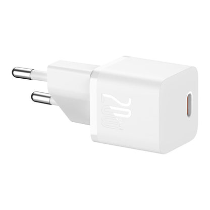 Punjač mreže s USB-C kabelom Baseus GaN5, 20W, 3A, 1 x USB-C, Bijeli P10110900213-01