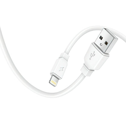 Punjač za mrežu s Lightning kabelom Prestico F9S, 12W, 2.4A, 1 x USB-A, Bijeli