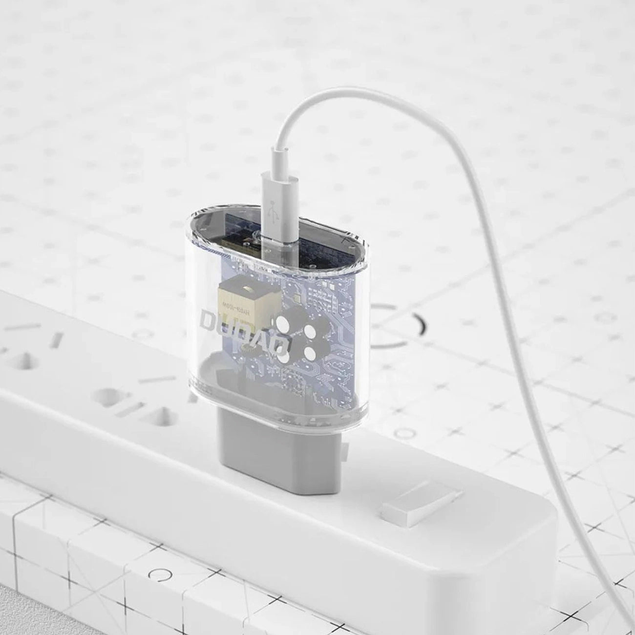 Punjač mreže s USB-C kabelom Dudao A14EUC, 20W, 3A, 1 x USB-C, Crni