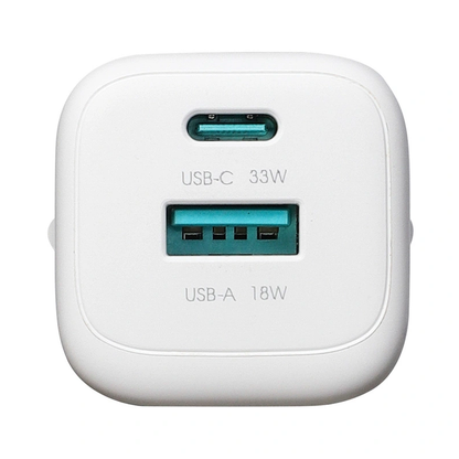 Punjač mreže s Lightning kabelom Joyroom JR-TG7, 33W, 3A, 1 x USB-A - 1 x USB-C, Bijeli
