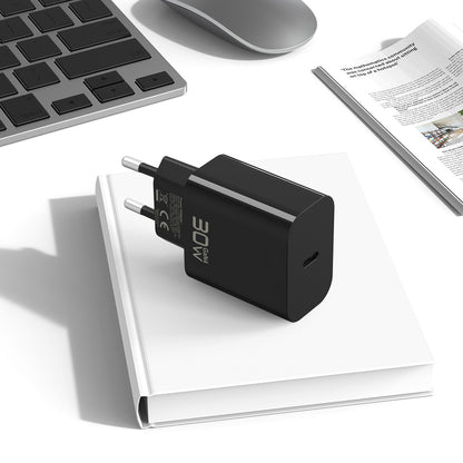 Mrežni punjač s USB-C kabelom Blavec BC-14, 30 W, 3 A, 1 × USB-C, crni